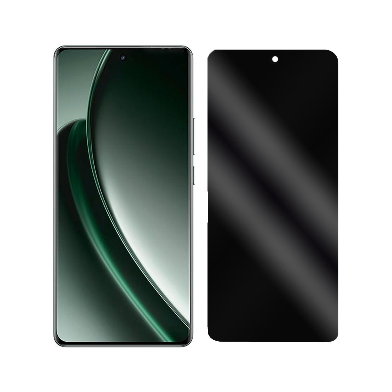 Microcase Realme GT6T / G6T / GT NEO 6 SE Privacy Gizlilik Filtreli Tam Kaplayan Tempered Cam - AL3125