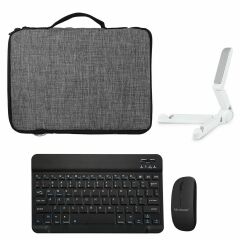 Microcase Lenovo Tab M9 9 inch Tablet Tablet Çanta + Bluetooth Klavye + Mouse + Tablet Standı - AL8112