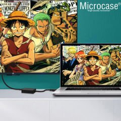 Microcase USB 3.0 To VGA Adaptör - 20 cm Siyah (USB 3.0 ve USB 2.0 Destekler) - AL2619