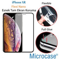 iPhone XR 0.2 mm İnce Silikon Kılıf + Tam Kaplayan Cam