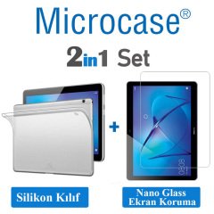 Huawei Mediapad T3 10 9.6 inch Soft Silikon Kılıf + Ekran Koruma