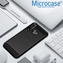 Microcase Huawei P Smart Plus (2019) Brushed Carbon Kılıf