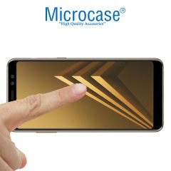 Samsung Galaxy A8 2018 3D Curved Tam Kaplayan Tempered Glass Cam