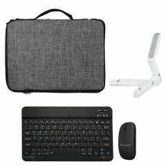 Microcase TCLTab 10s Tablet Tablet Çanta + Bluetooth Klavye + Mouse + Tablet Standı - AL8112