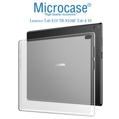 Microcase Lenovo Tab E10 TB-X104F Tab 4 10 Silikon Soft Kılıf + Nano Esnek Ekran Koruma Filmi (SEÇENEKLİ)
