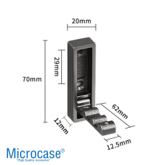Microcase Çinko Kaplama Bas Açıl Pratik Askılık Anahtar Şapka Eşya Havlu vb Askılık - AL5181 2 ADET