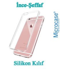 iPhone 6 Plus 0.2 mm İnce Silikon Kılıf + Tam Kaplayan Cam