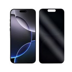Microcase Iphone 16 Pro Max Privacy Gizlilik Filtreli Tam Kaplayan Tempered Cam - AL3125