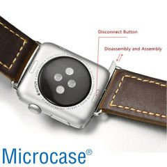 Microcase Apple Watch SE 40 mm Metal Kordon Kayış Adaptörü - Siyah