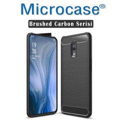 Microcase Oppo Reno Brushed Carbon Kılıf + CAM