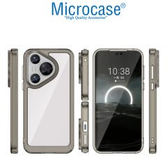 Microcase Huawei Pura 70  Shield Serisi Darbeye Dayanıklı Yarı Esnek Plastik Tpu Kılıf - AL8100