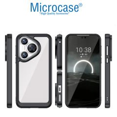 Microcase Huawei Pura 70  Shield Serisi Darbeye Dayanıklı Yarı Esnek Plastik Tpu Kılıf - AL8100