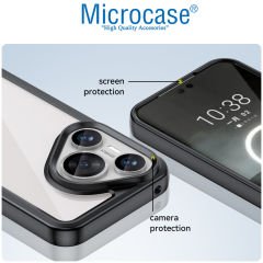 Microcase Huawei Pura 70  Shield Serisi Darbeye Dayanıklı Yarı Esnek Plastik Tpu Kılıf - AL8100