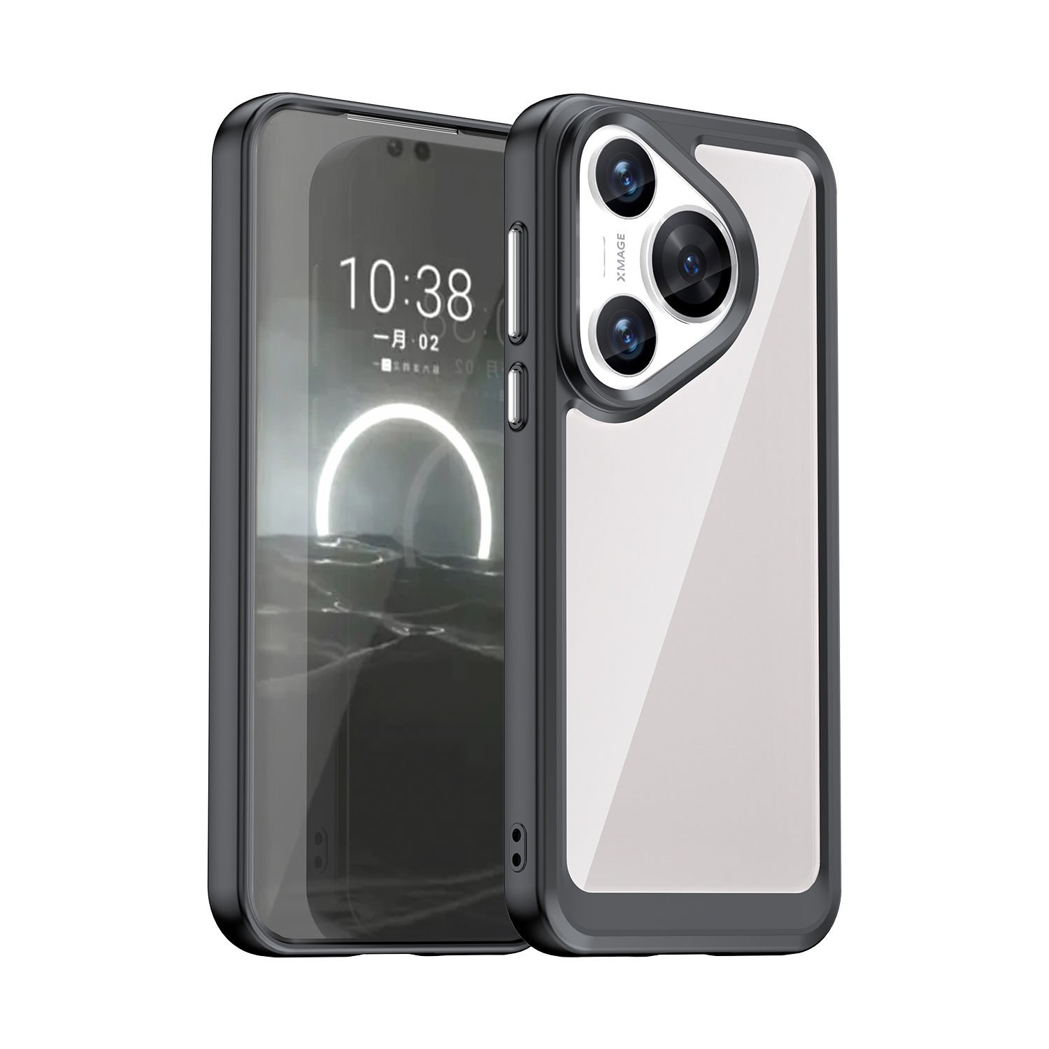 Microcase Huawei Pura 70  Shield Serisi Darbeye Dayanıklı Yarı Esnek Plastik Tpu Kılıf - AL8100