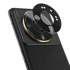 Microcase Xiaomi 12S Ultra Kamera Lens Koruma Halkası - Kapalı Tasarım Siyah
