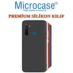 Microcase Realme 6i Premium Matte Silikon Kılıf + Tempered Glass Cam Koruma
