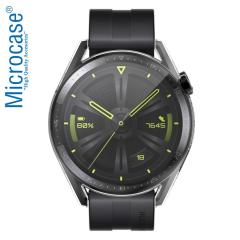 Microcase Huawei Watch GT 3 46 mm Önü Kapalı Silikon Kılıf - Şeffaf