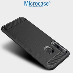 Microcase Huawei Honor 20i Brushed Carbon Kılıf + CAM