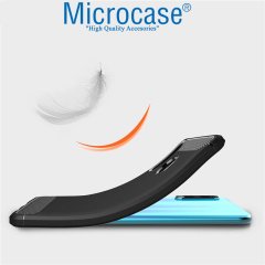 Microcase Huawei Nova 4e Brushed Carbon Kılıf + CAM