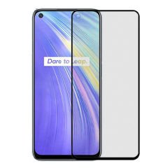 Microcase Realme 6 Tam Kaplayan Çerçeveli Mat Cam Koruma - AL3124