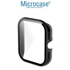 Microcase Amazfit GTS 3 Ekran Korumalı Sert Rubber Kılıf - Siyah