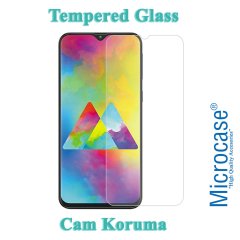 Microcase Samsung Galaxy M20 Tempered Glass Cam Ekran Koruma