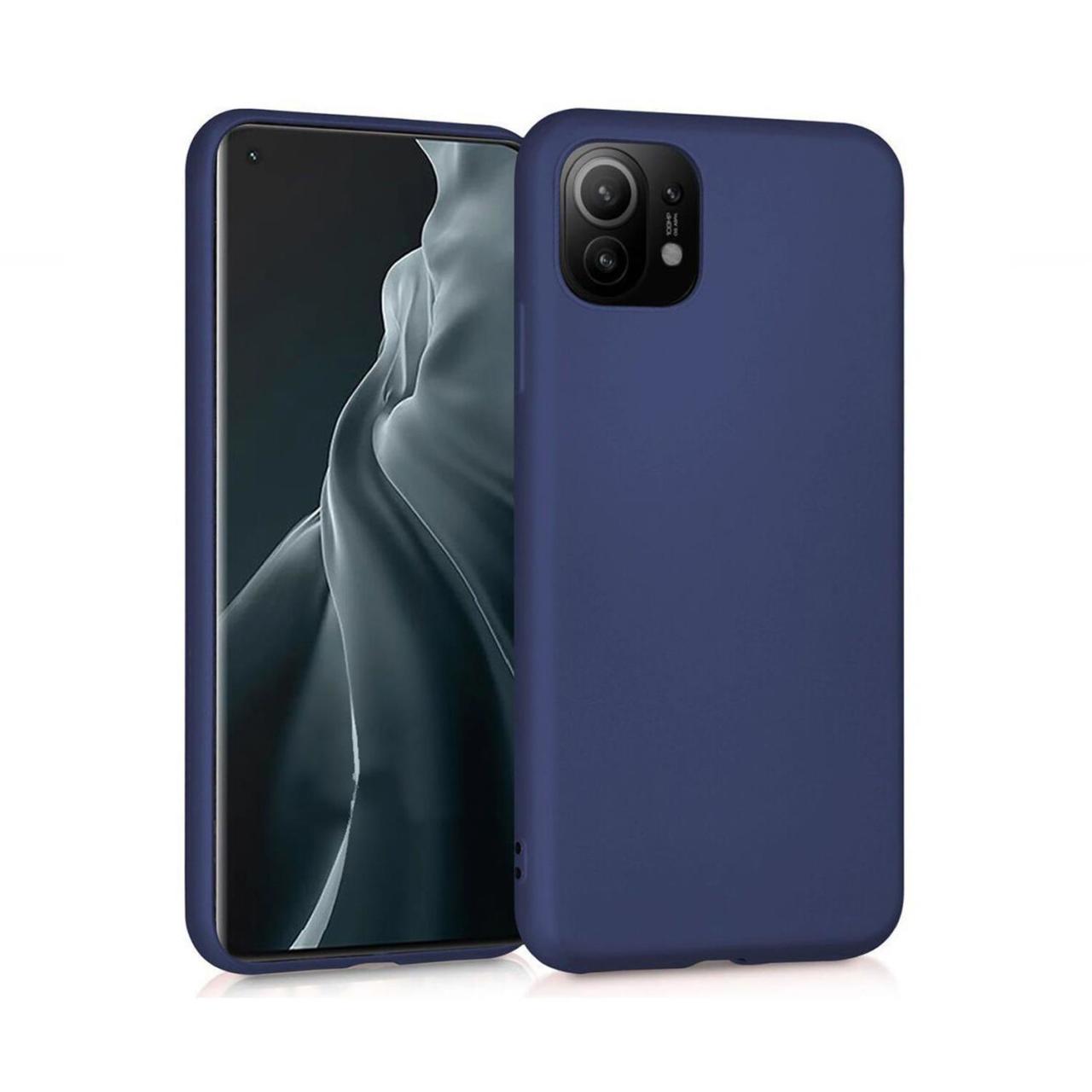 Microcase Xiaomi Mi 11 Premium Matte Silikon Kılıf - Lacivert