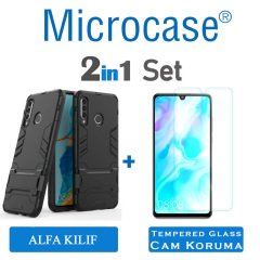Huawei P30 Lite Alfa Serisi Armor Standlı Kılıf + CAM (SEÇ)