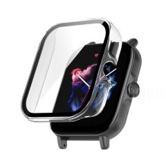 Microcase Amazfit GTS 3 Ekran Korumalı Sert Rubber Kılıf - Şeffaf