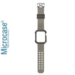 Microcase Apple Watch SE 2022 40 mm Uyumlu Kılıf Korumalı Silikon Kordon Kayış - KY22-1