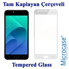Asus Zenfone Live ZB553KL Tam Kaplayan Çerçeveli Cam Beyaz