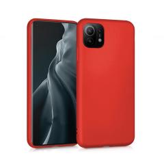 Microcase Xiaomi Mi 11 Premium Matte Silikon Kılıf - Kırmızı