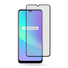 Microcase Realme C25 - C25S Tam Kaplayan Çerçeveli Mat Cam Koruma - AL3124