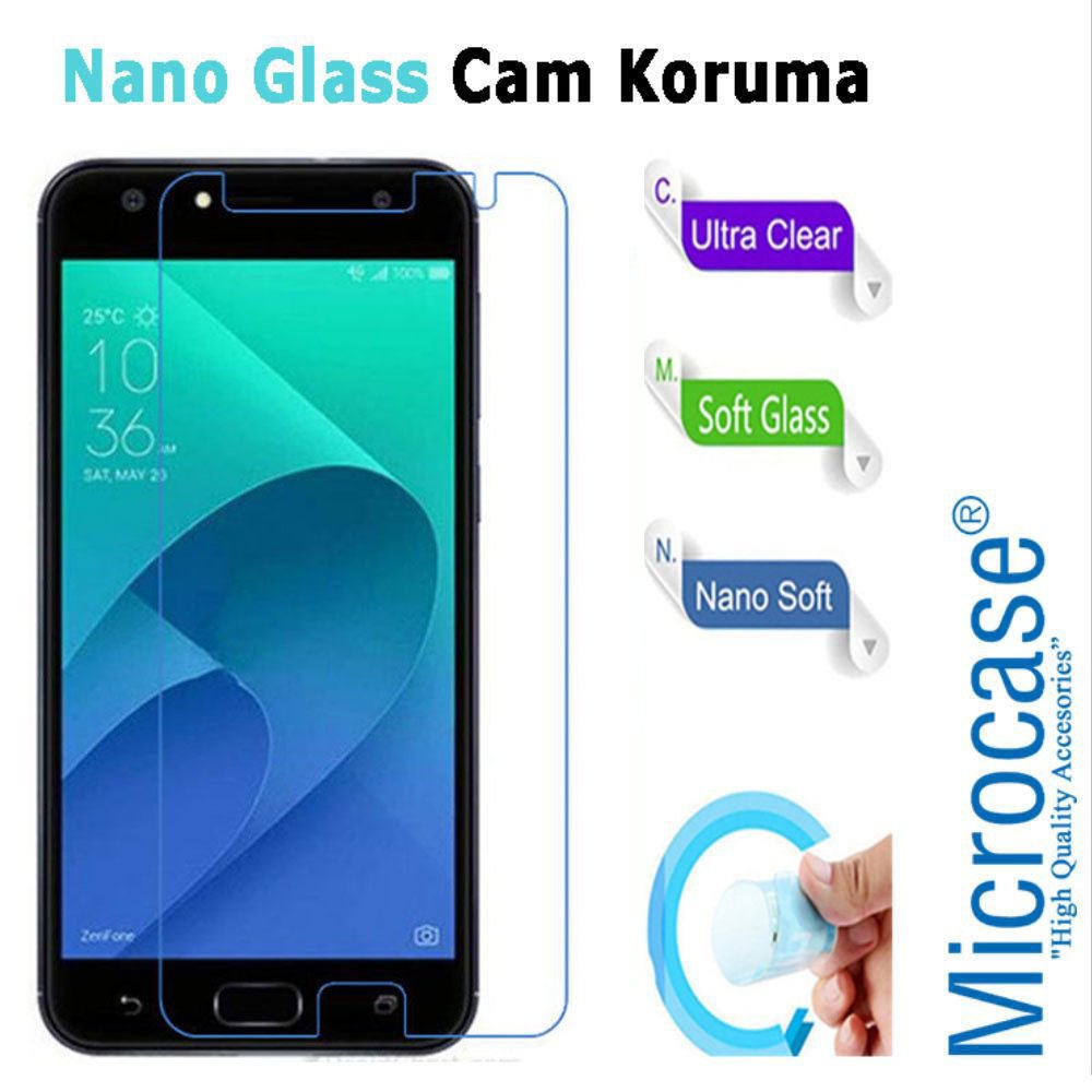 Microcase Asus Zenfone Live ZB553KL Nano Glass Cam Ekran Filmi
