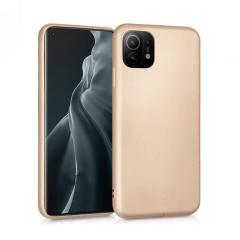 Microcase Xiaomi Mi 11 Premium Matte Silikon Kılıf - Gold