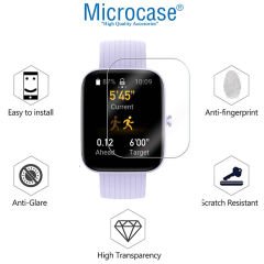 Microcase Amazfit Bip 3 1.69 inch için TPU Ekran Koruma Filmi - Şeffaf AL3384
