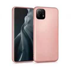 Microcase Xiaomi Mi 11 Premium Matte Silikon Kılıf - Rose Gold