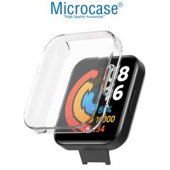 Microcase Xiaomi Redmi Watch 2 Lite Önü Kapalı Silikon Kılıf - Şeffaf