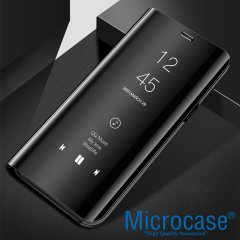Huawei Honor Play Aynalı Kapak Clear View Flip Cover Mirror Kılıf