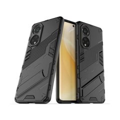 Microcase Huawei Nova 9 SE Matrix Serisi Armor Standlı Perfect Koruma Kılıf -Siyah