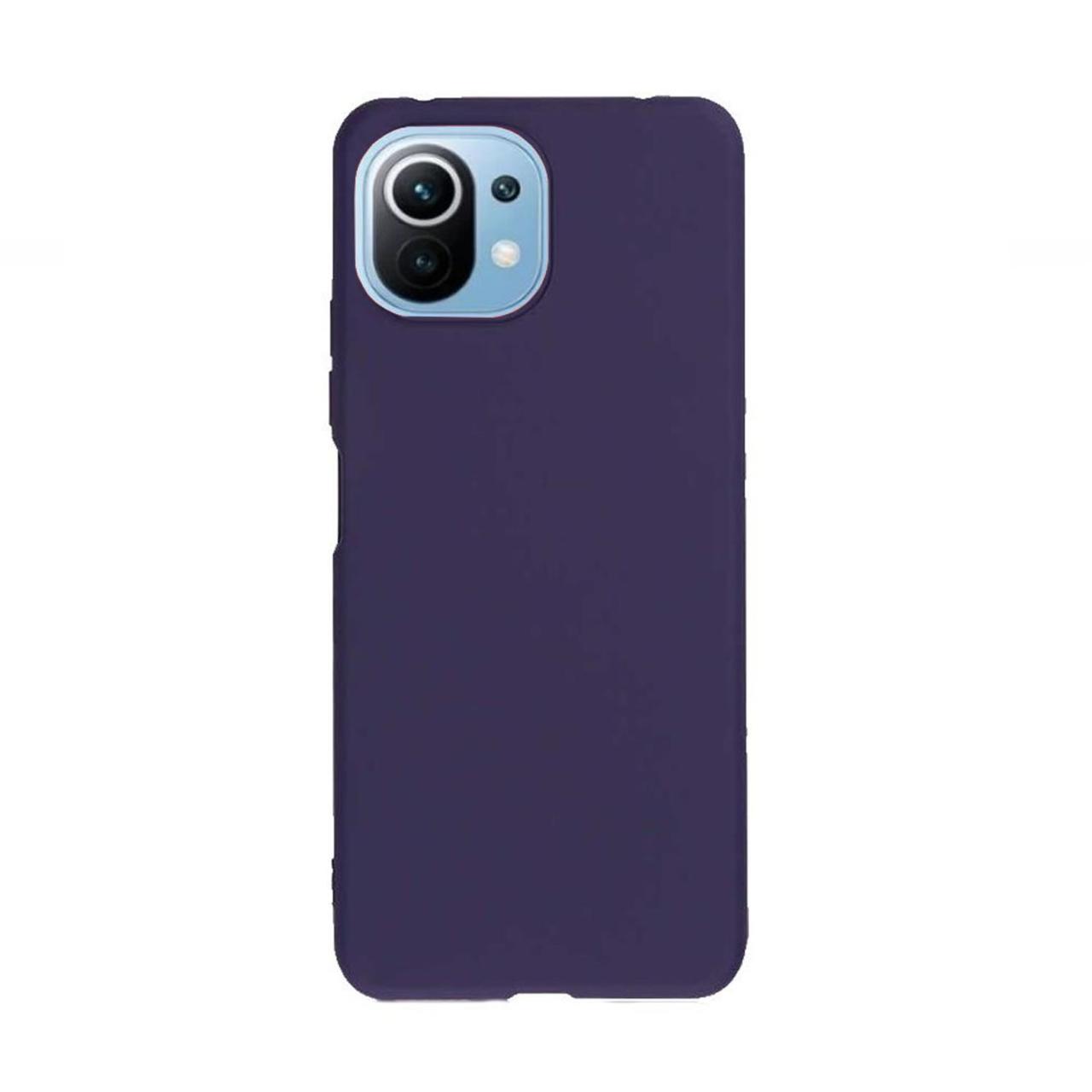 Microcase Xiaomi Mi 11 Lite Premium Matte Silikon Kılıf - Lacivert