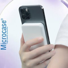 Microcase 3000 Mah Magsafe Uyumlu Kablosuz Şarj Powerbank AL3968