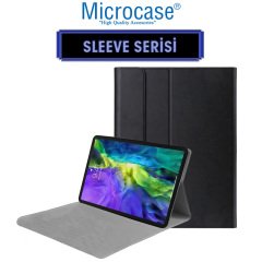 Microcase iPad Pro 11 2020 Sleeve Serisi Mıknatıs Kapaklı Standlı Suni Deri Kılıf - Siyah