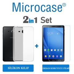 Samsung Galaxy Tab 3 Lite T110 T113 Silikon Kılıf + EKRAN KORUMA