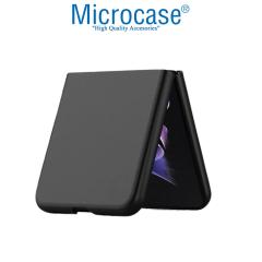 Microcase Huawei P50 Pocket için Mat Yüzey Plastik Koruma Sert Kılıf -Siyah