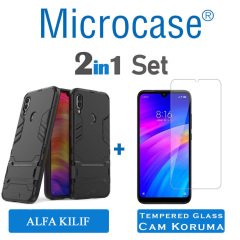 Xiaomi Redmi 7 Alfa Serisi Armor Standlı Kılıf + CAM (SEÇ)