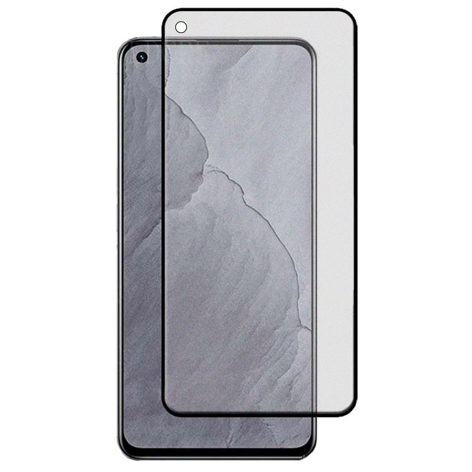 Microcase Realme GT Master Edition Tam Kaplayan Çerçeveli Mat Cam Koruma - AL3124