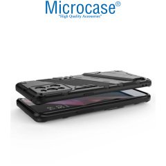 Microcase Oppo Find X3 Pro Matrix Serisi Armor Standlı Perfect Koruma Kılıf -Siyah