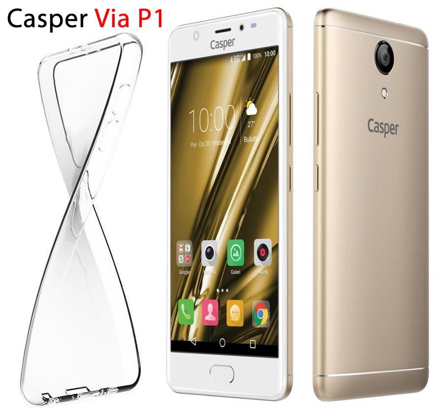 Casper Via P1 Ultra İnce Silikon Kılıf + Tempered Glass