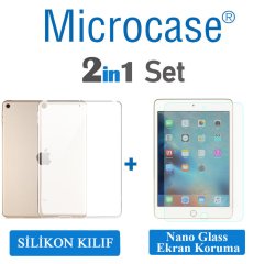 iPad Mini 5.Nesil 2019 Silikon Kılıf Şeffaf + EKRAN KORUMA